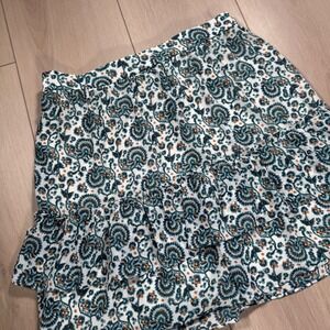 J Crew Womens Skirt Size M Floral Print Ruffle Tiered Mini Elastic Waist‎